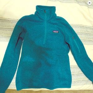 Patagonia blue better sweater 1/4 zip pullover